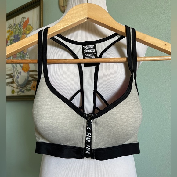 Victoria’s Secret Ultimate Push Up front zip sports bra size Small - Picture 5 of 8